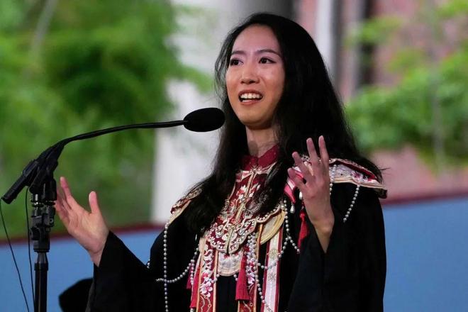佛毕业演讲的中国女生震撼全场哈佛战胜川普这天史上首位在哈(图8)